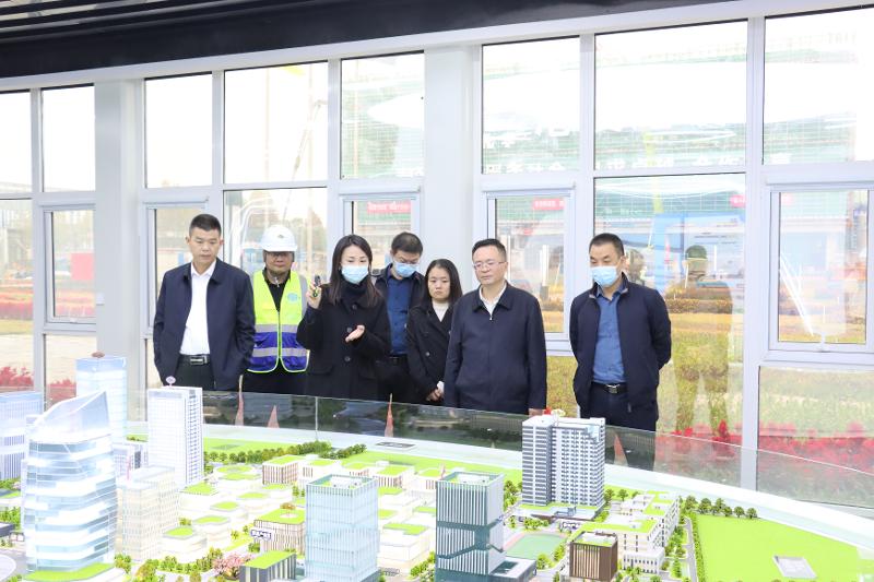 2022年11月，岳陽市人大常委會副主任喻文赴岳陽自貿片區產業綜合體項目調研